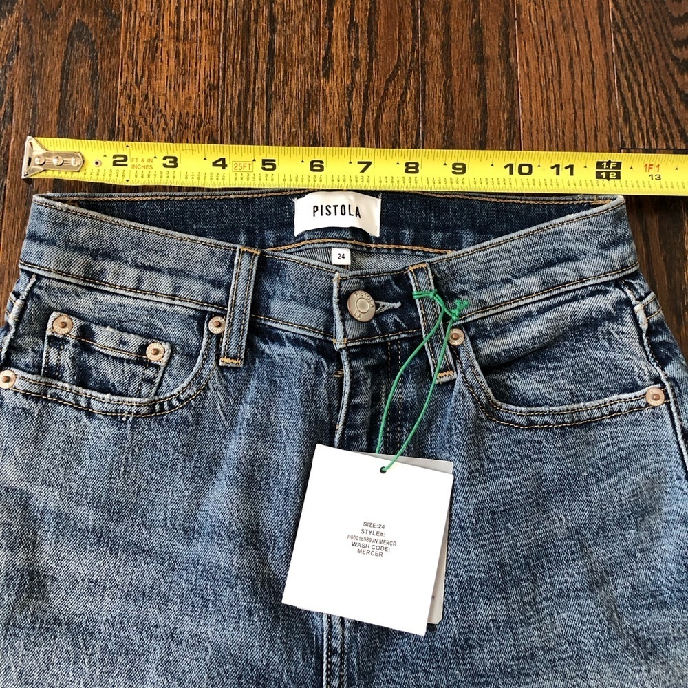 Pistola Women’s 24 Monroe High-Waist Cigarette Crop Organic Cotton Jeans - NWT! - Picture 7 of 15